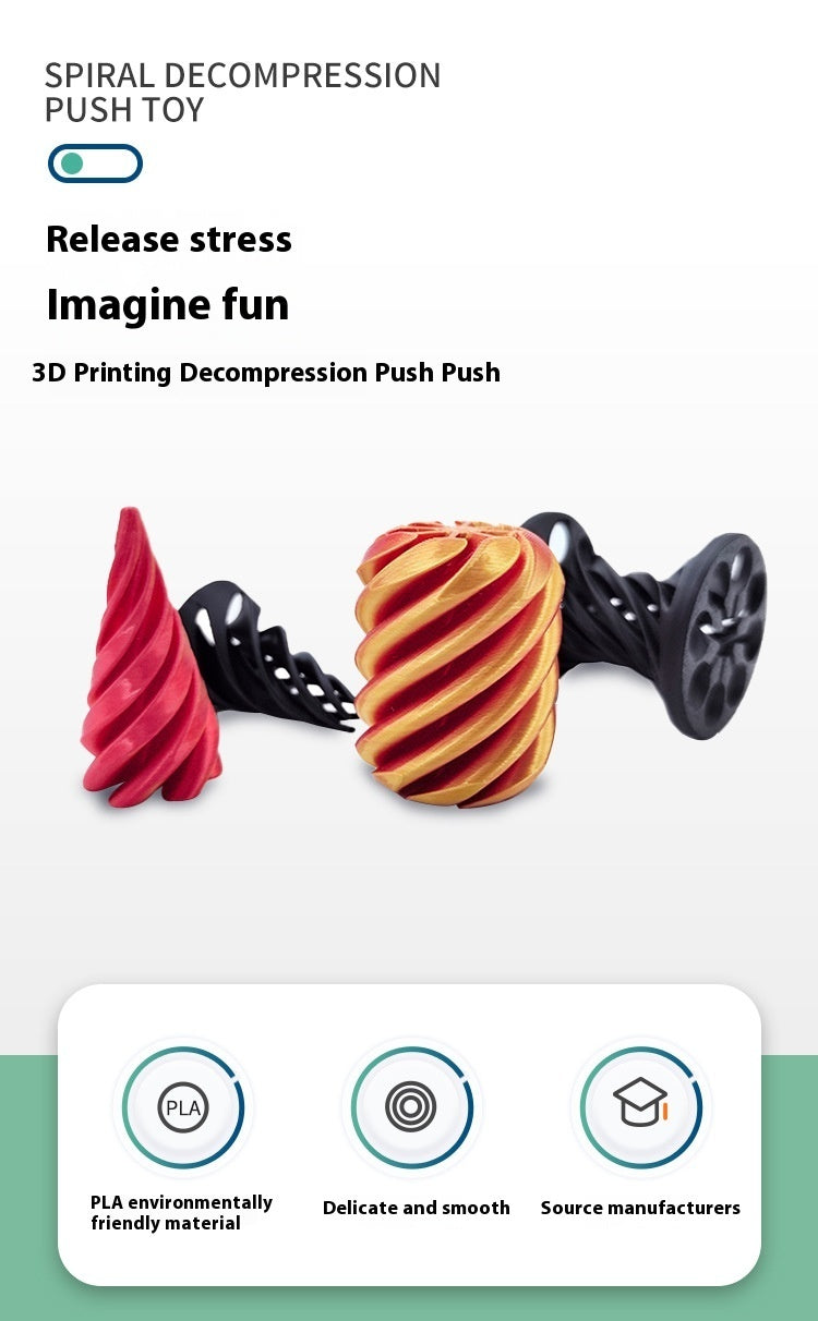 Children's 3D Printed Decompression Toys Pusher Car Puzzle - Featuring vibrant colors and unique designs, perfect for stress relief and cognitive development. Available at Giggly Groves