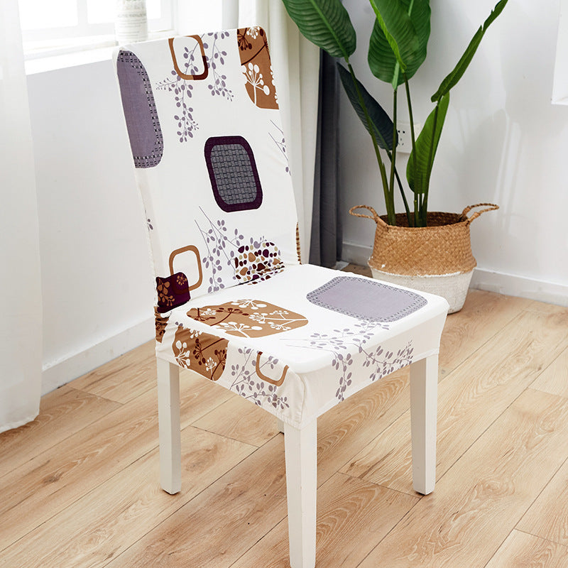 New Printed Elastic Chair Cover – Antifouling & Protective. Ideal for hotels and households. Available at Giggly Groves.