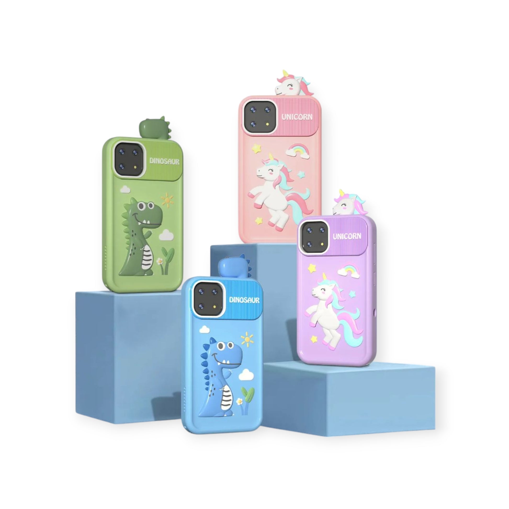 Kids 4G Smart Toy Phone with 2.8-inch Touch Screen, Toy Camera, Bead Learning Features, and Cute Dinosaur & Unicorn Cases – Educational Desktop Mobile for Toddlers, Available at Giggly Groves