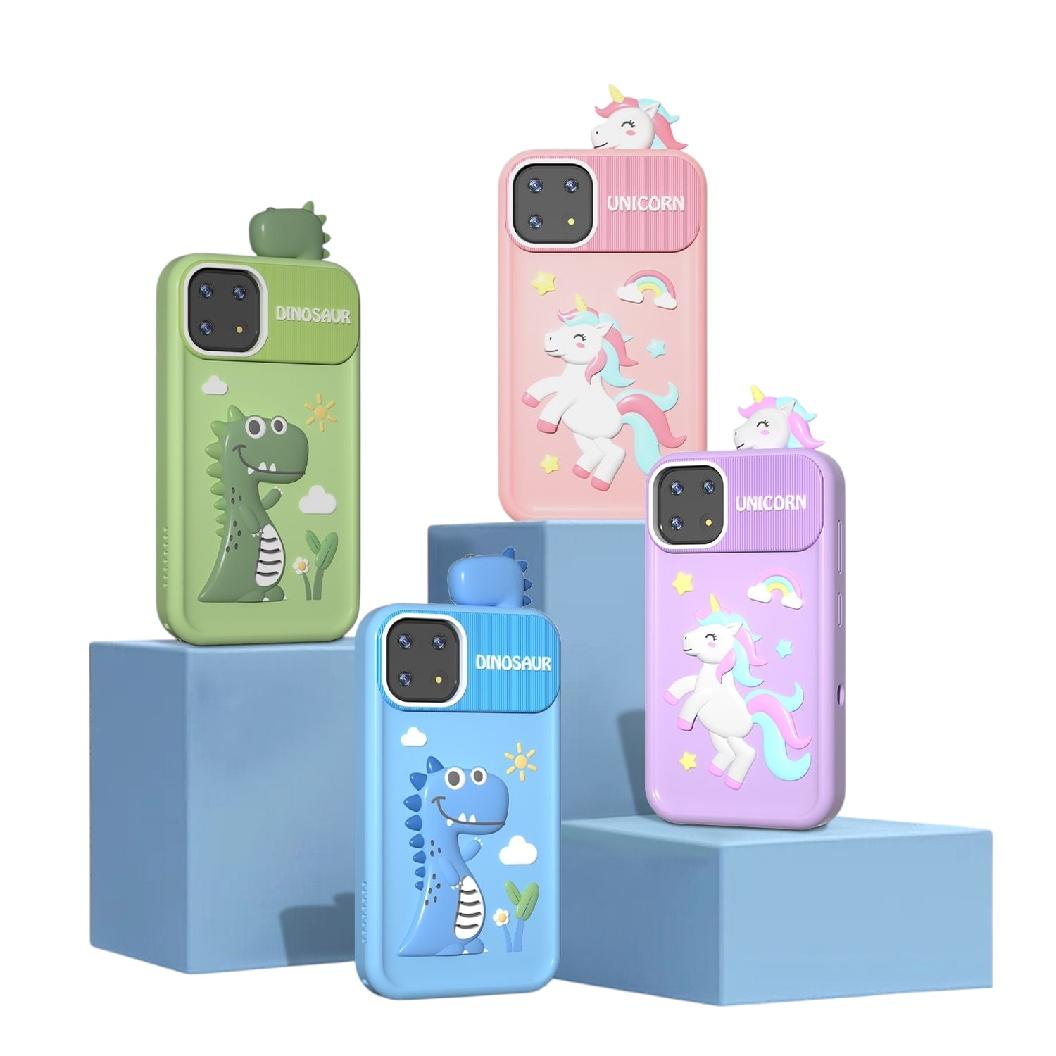 Kids 4G Smart Toy Phone with 2.8-inch Touch Screen, Toy Camera, Bead Learning Features, and Cute Dinosaur & Unicorn Cases – Educational Desktop Mobile for Toddlers, Available at Giggly Groves