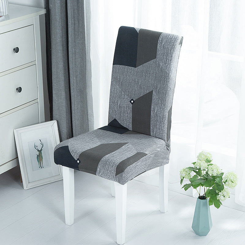 New Printed Elastic Chair Cover – Antifouling & Protective. Ideal for hotels and households. Available at Giggly Groves.