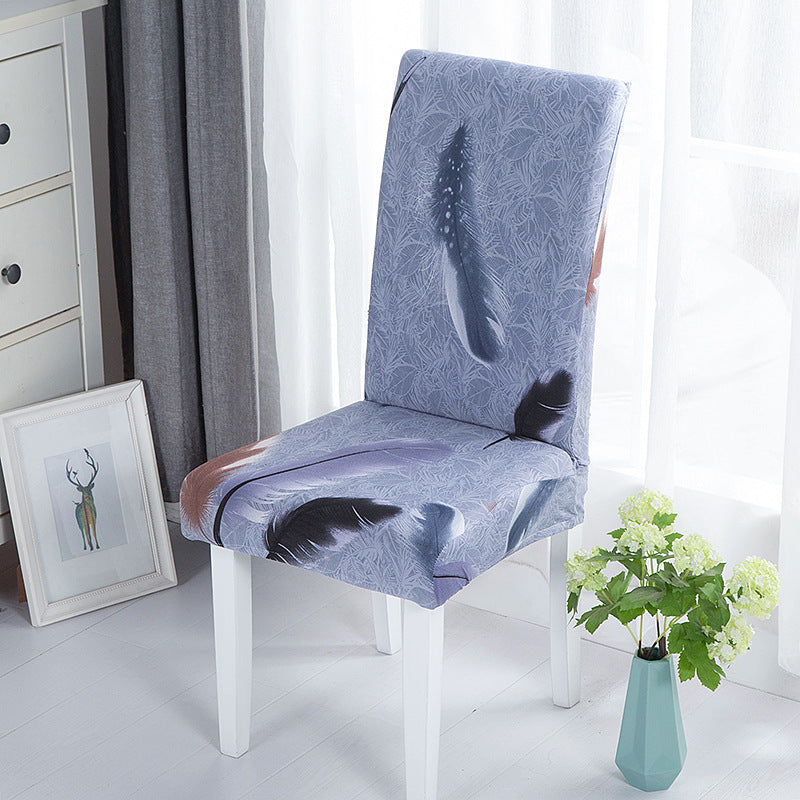 New Printed Elastic Chair Cover – Antifouling & Protective. Ideal for hotels and households. Available at Giggly Groves.