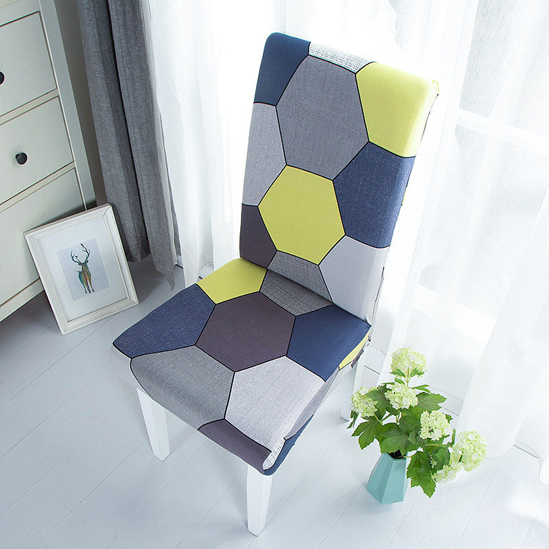 New Printed Elastic Chair Cover – Antifouling & Protective. Ideal for hotels and households. Available at Giggly Groves.