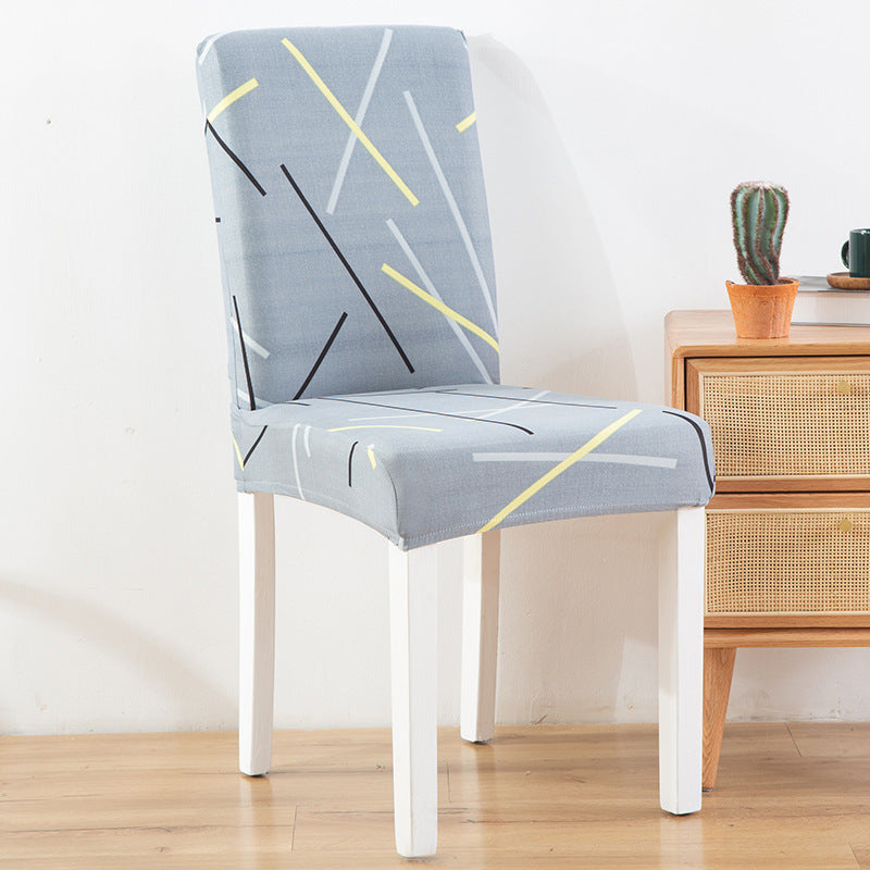 New Printed Elastic Chair Cover – Antifouling & Protective. Ideal for hotels and households. Available at Giggly Groves.