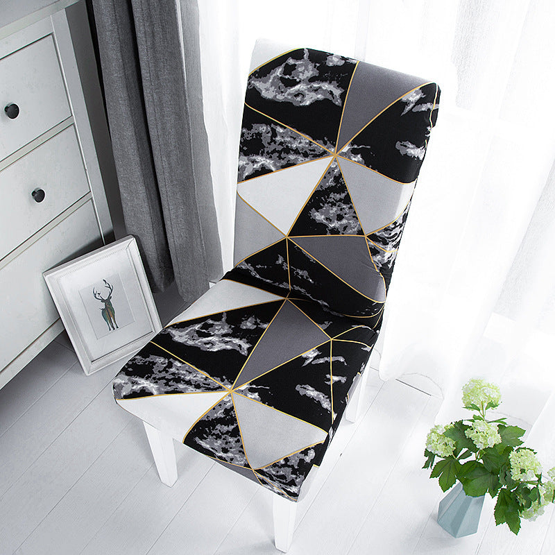 New Printed Elastic Chair Cover – Antifouling & Protective. Ideal for hotels and households. Available at Giggly Groves.