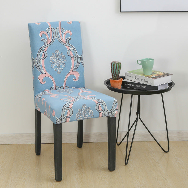 New Printed Elastic Chair Cover – Antifouling & Protective. Ideal for hotels and households. Available at Giggly Groves.