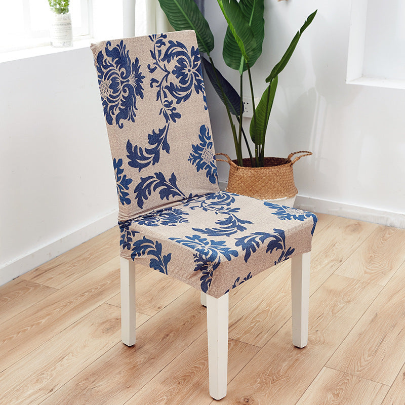 New Printed Elastic Chair Cover – Antifouling & Protective. Ideal for hotels and households. Available at Giggly Groves.
