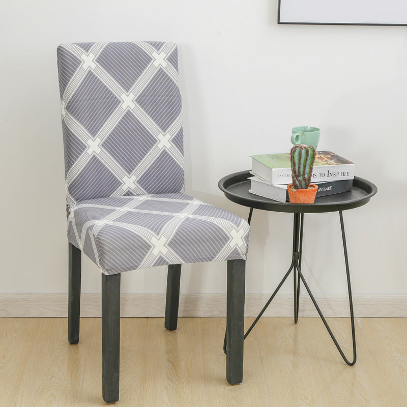 New Printed Elastic Chair Cover – Antifouling & Protective. Ideal for hotels and households. Available at Giggly Groves.