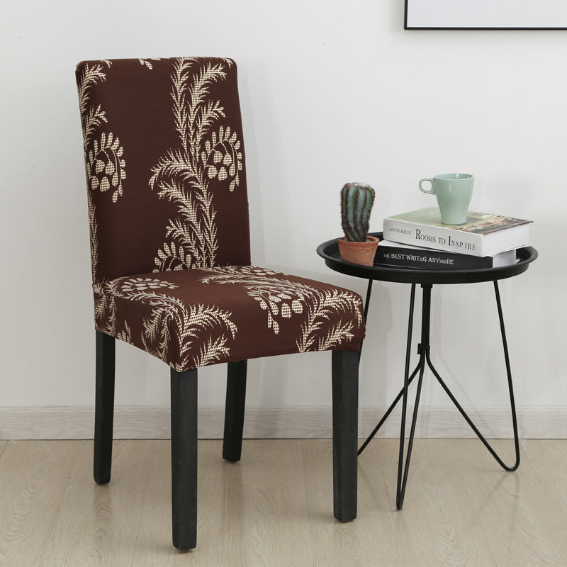 New Printed Elastic Chair Cover – Antifouling & Protective. Ideal for hotels and households. Available at Giggly Groves.