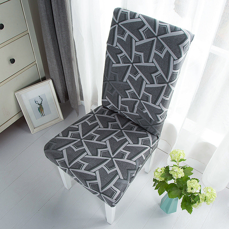 New Printed Elastic Chair Cover – Antifouling & Protective. Ideal for hotels and households. Available at Giggly Groves.