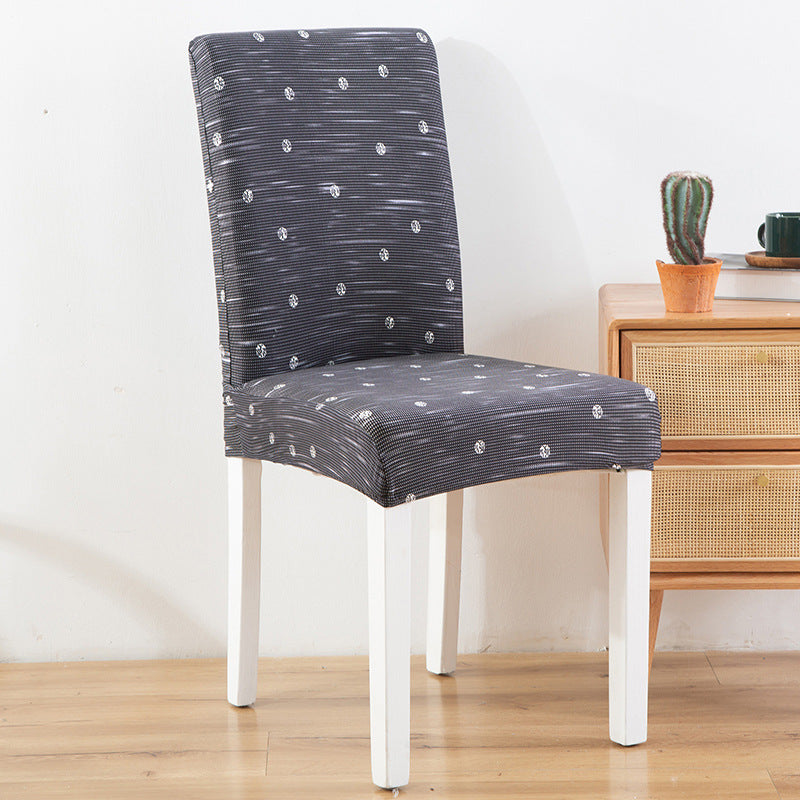 New Printed Elastic Chair Cover – Antifouling & Protective. Ideal for hotels and households. Available at Giggly Groves.