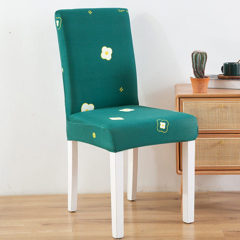 New Printed Elastic Chair Cover – Antifouling & Protective. Ideal for hotels and households. Available at Giggly Groves.