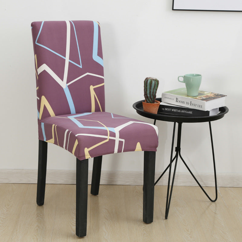 New Printed Elastic Chair Cover – Antifouling & Protective. Ideal for hotels and households. Available at Giggly Groves.