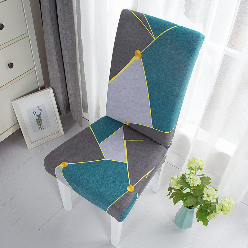 New Printed Elastic Chair Cover – Antifouling & Protective. Ideal for hotels and households. Available at Giggly Groves.