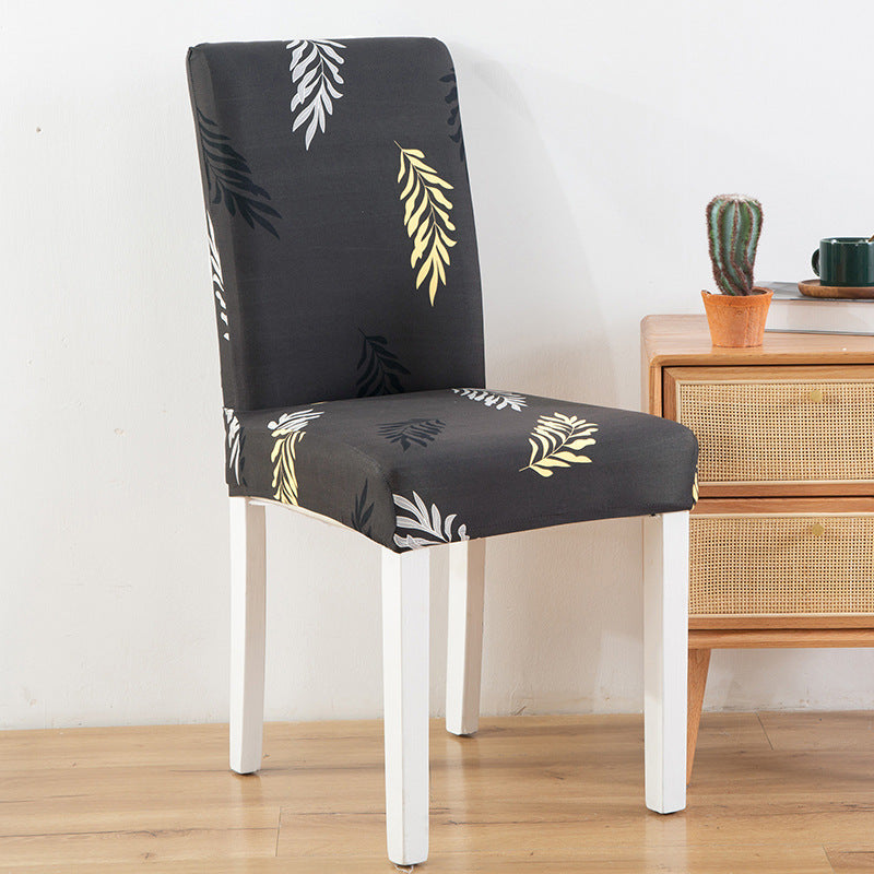 New Printed Elastic Chair Cover – Antifouling & Protective. Ideal for hotels and households. Available at Giggly Groves.