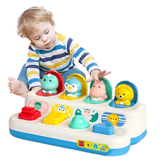 Colorful Interactive Pop-Up Toy for Toddlers - Giggly Groves