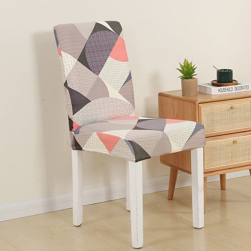 New Printed Elastic Chair Cover – Antifouling & Protective. Ideal for hotels and households. Available at Giggly Groves.