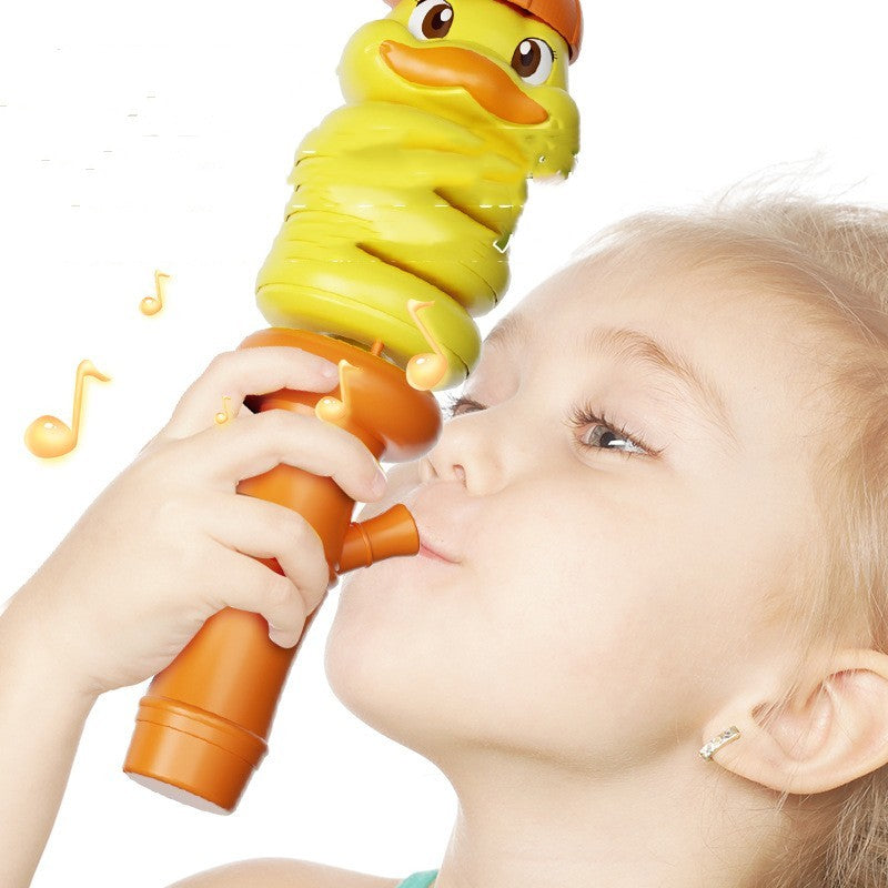 Balance Rotating Snake & Duck Whistle Toy from Giggly Groves – Colorful, interactive plastic toy for kids aged 2 and above, designed for sensory development, hand-eye coordination, and fun learning.