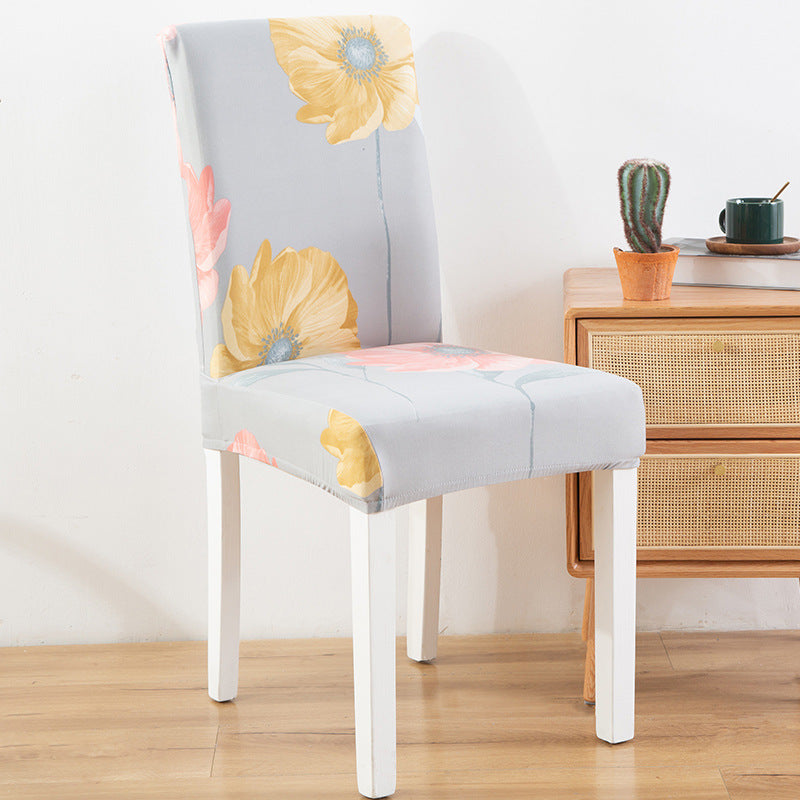 New Printed Elastic Chair Cover – Antifouling & Protective. Ideal for hotels and households. Available at Giggly Groves.
