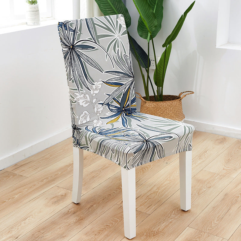 New Printed Elastic Chair Cover – Antifouling & Protective. Ideal for hotels and households. Available at Giggly Groves.