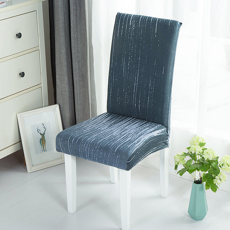 New Printed Elastic Chair Cover – Antifouling & Protective. Ideal for hotels and households. Available at Giggly Groves.