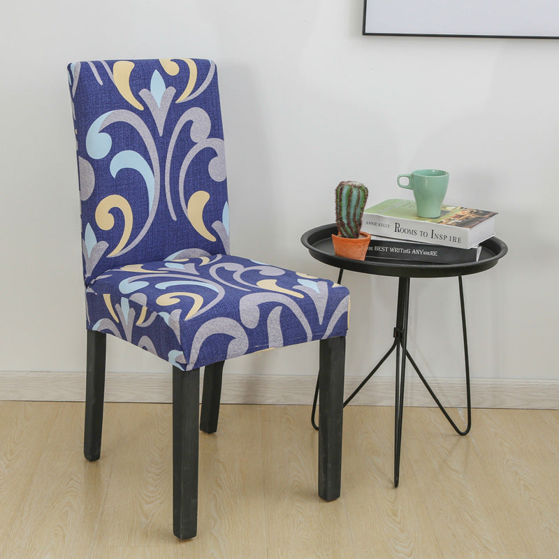 New Printed Elastic Chair Cover – Antifouling & Protective. Ideal for hotels and households. Available at Giggly Groves.
