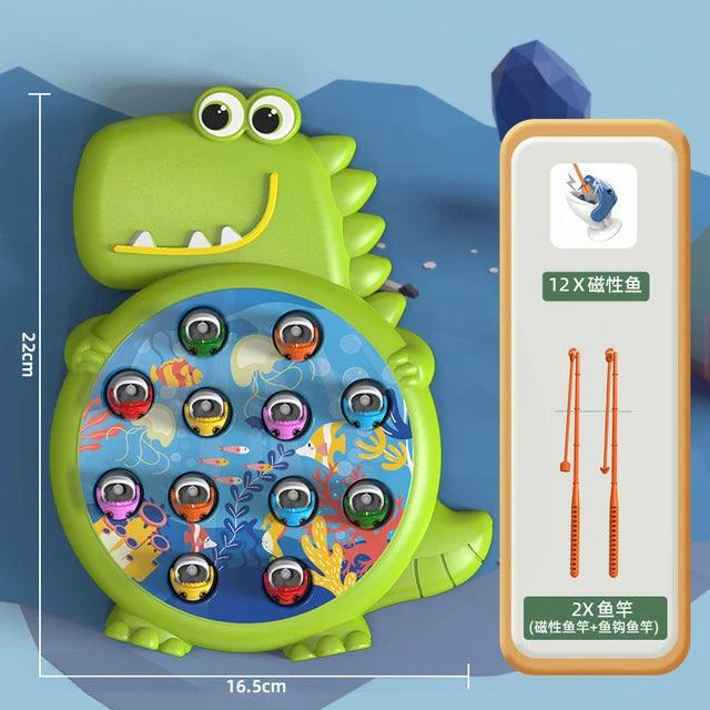 Montessori-Inspired Dinosaur Magnetic Fishing Game for Kids - Gigglygroves