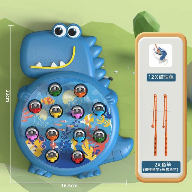 Montessori-Inspired Dinosaur Magnetic Fishing Game for Kids - Gigglygroves