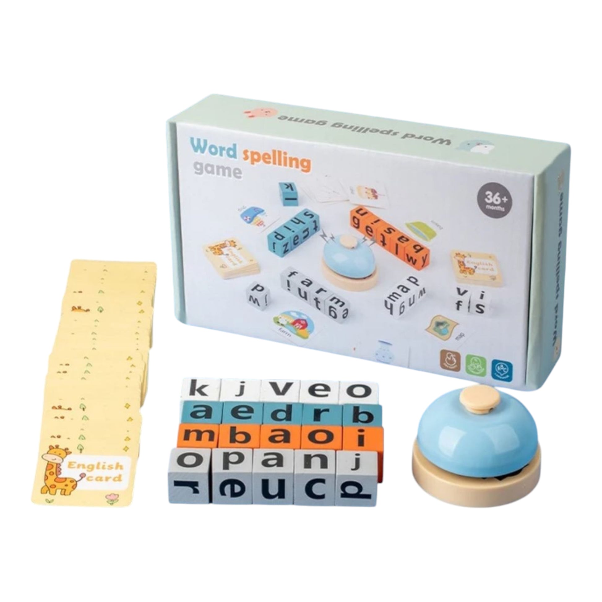 Montessori wooden letter blocks for kids - A fun educational tool for early learning and cognitive development available at Giggly Groves.