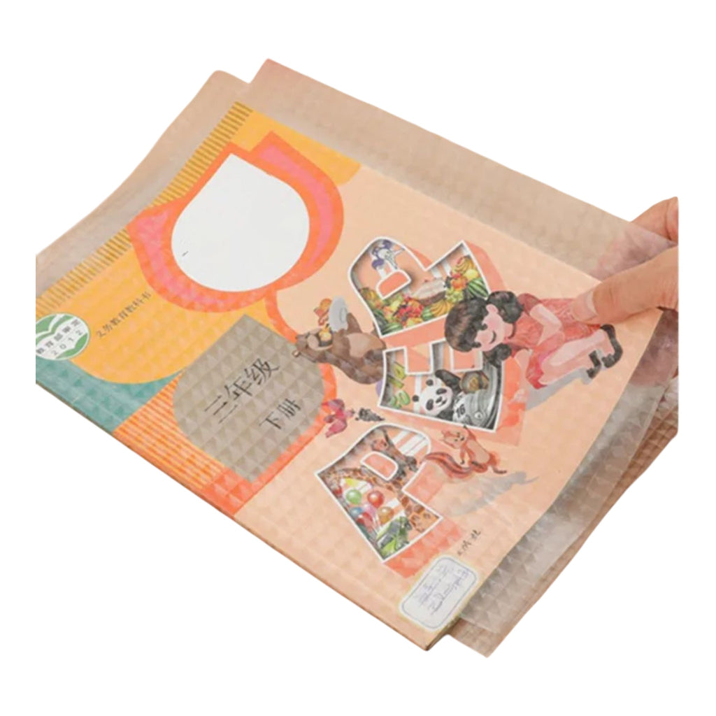 Hot-selling transparent PVC self-adhesive school book cover by Giggly Groves Toy Store, offering durable and crystal-clear protection for books, ideal for students and teachers.