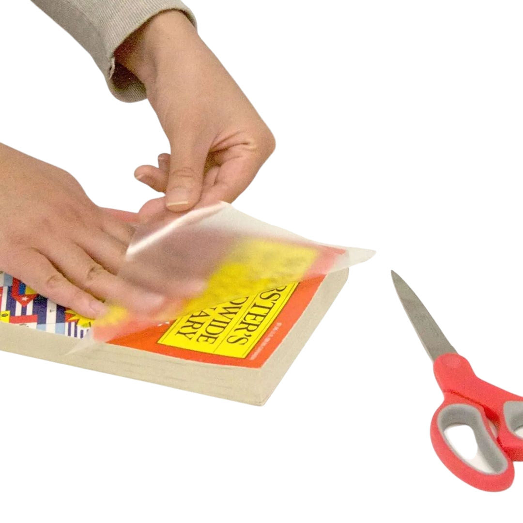 Hot-selling transparent PVC self-adhesive school book cover by Giggly Groves Toy Store, offering durable and crystal-clear protection for books, ideal for students and teachers.