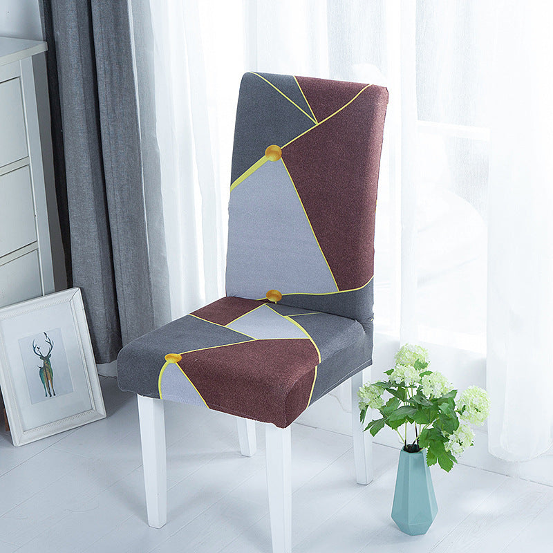 New Printed Elastic Chair Cover – Antifouling & Protective. Ideal for hotels and households. Available at Giggly Groves.