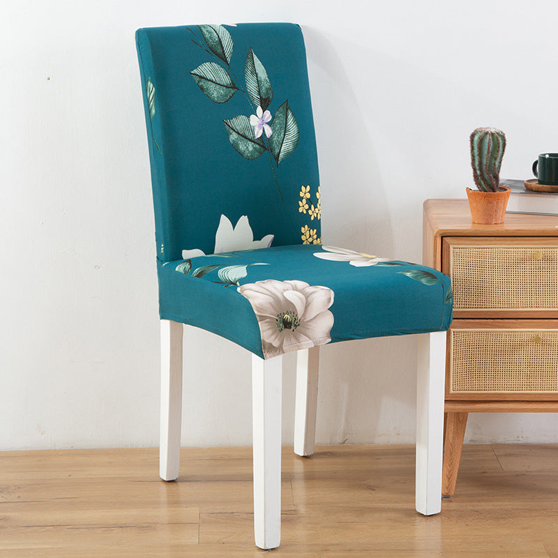 New Printed Elastic Chair Cover – Antifouling & Protective. Ideal for hotels and households. Available at Giggly Groves.