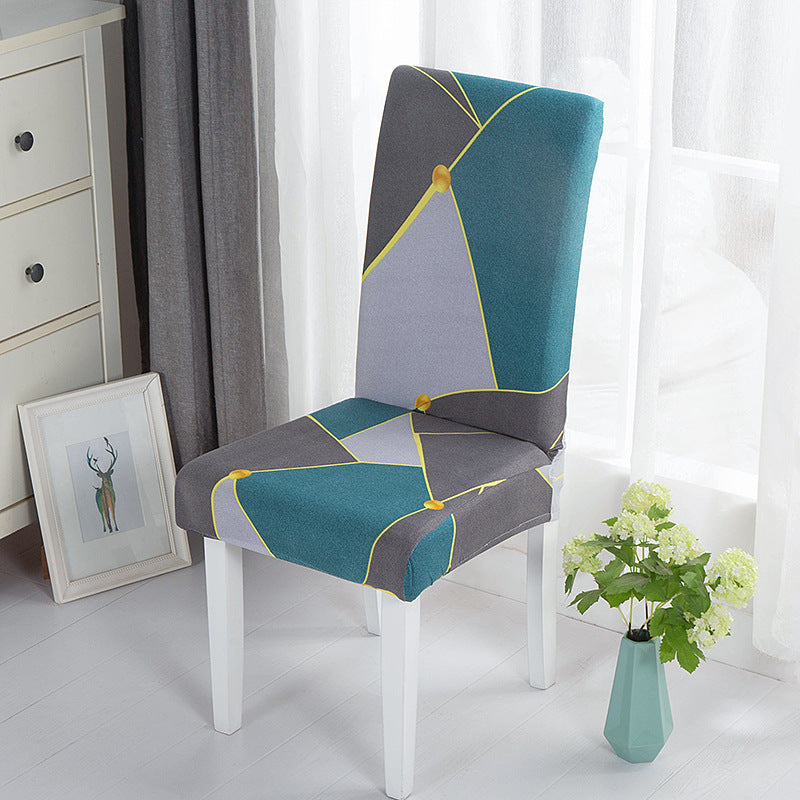 New Printed Elastic Chair Cover – Antifouling & Protective. Ideal for hotels and households. Available at Giggly Groves.