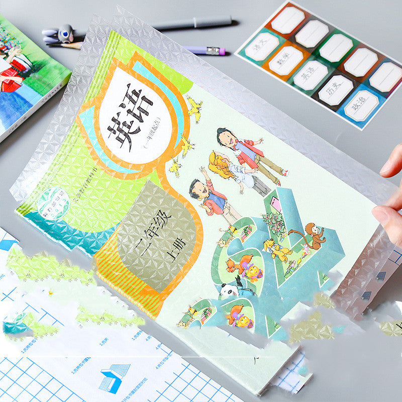 Hot-selling transparent PVC self-adhesive school book cover by Giggly Groves Toy Store, offering durable and crystal-clear protection for books, ideal for students and teachers.