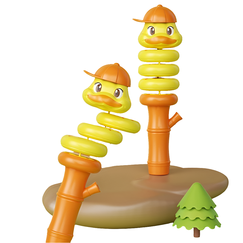 Balance Rotating Snake & Duck Whistle Toy from Giggly Groves – Colorful, interactive plastic toy for kids aged 2 and above, designed for sensory development, hand-eye coordination, and fun learning.