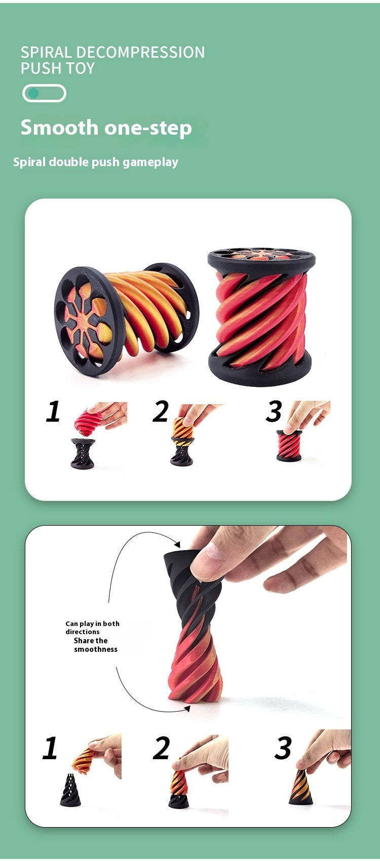 Children's 3D Printed Decompression Toys Pusher Car Puzzle - Featuring vibrant colors and unique designs, perfect for stress relief and cognitive development. Available at Giggly Groves