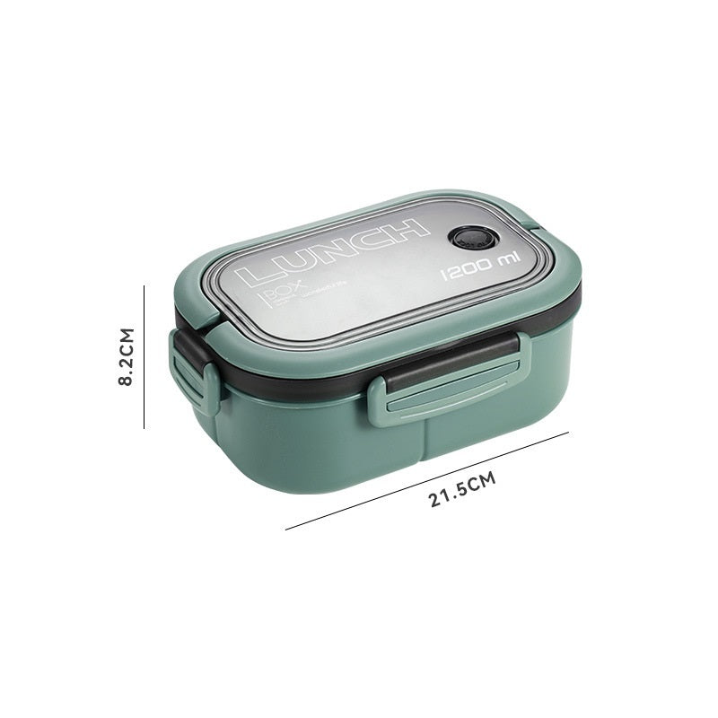 BPA-free plastic interior bento lunch boxes for kids in 4 colors.