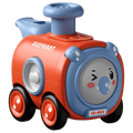 Durable Cartoon Face-Changing Toy Train with Whistle - Giggly Groves