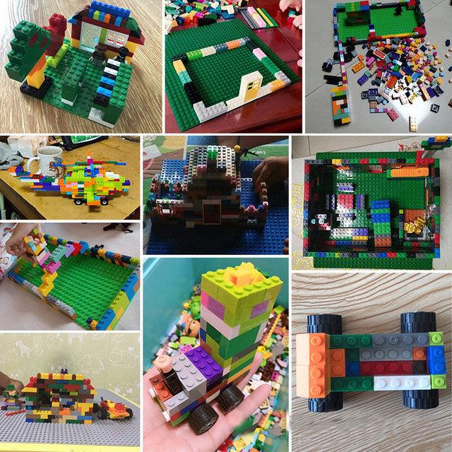 Groves Building Set City Building Blocks Set - DIY Educational Toy with Large Base Plate ...
